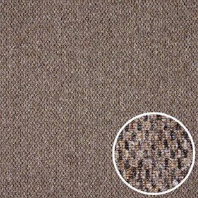 Metrážny koberec Rubin 2117 brown, na mieru, šíře 4m, hnedá, ab (mriežka), chodba / predsieň, Timzo