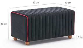 Stolička Mabel Pouf Black