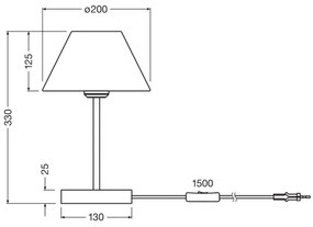 Ledvance - Stolná lampa DECOR RAFFIA 1xE27/15W/230V rafia