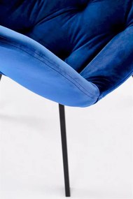 OTOČNÁ JEDÁLENSKÁ STOLIČKA TIARA MODRÁ