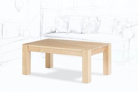 Wooded Konferenční stolek Denver Standard z masivu DUB Výška stolku: 53 cm