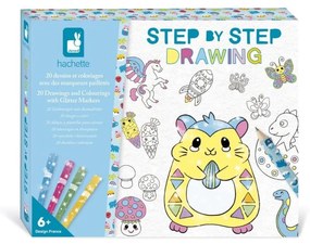 Janod Step by step Kreatívna sada Kreslenie krok za krokom s fixkami od 6 rokov