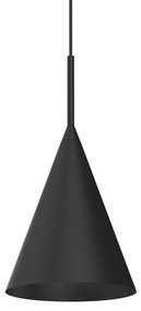 Závesné svietidlo Capital, 1x čierne kovové tienidlo, (fi 17cm), b