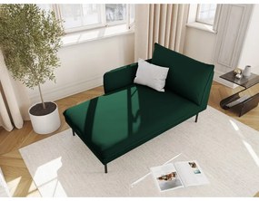 Tmavozelená zamatová leňoška (ľavý roh) Vienna – Cosmopolitan Design