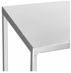SPRINGOS Kovový stojan na kvety 100 cm, strieborný SPRINGOS LOFT