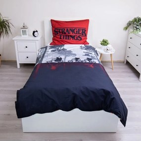 Obojstranné bavlnené posteľné obliečky Stranger Things - Upside Down