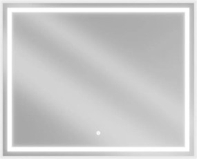 Mexen Miko, LED kúpeľňové zrkadlo s podsvietením 100 x 80 cm, 6000K, ochrana proti zahmlievaniu, 9819-100-080-611-00