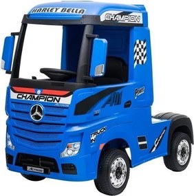 LEAN CARS Elektrické autíčko Mercedes Actros modré lakované MP4
