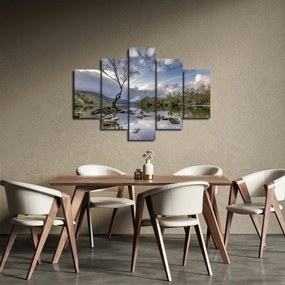 Obraz rieky za stromom (150x105 cm)
