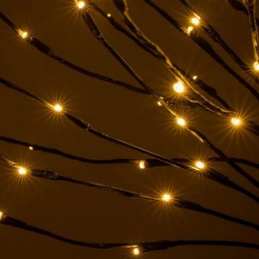 Nexos 72882 Vianočná dekorácia - svetelný strom, 110 cm, 80 LED teple biely