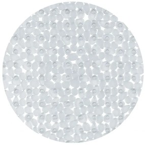 Spirella Protišmyková okrúhla podložka do sprchy RIVERSTONE, číra, 57 cm