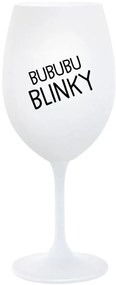 BUBUBUBLINKY - biely pohár na víno 350 ml