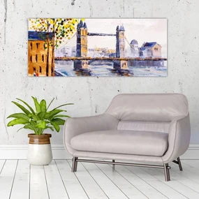 Obraz - Maľba mesta (120x50 cm)