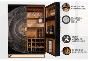 Komoda/Bar 44252 95cm Bailey Drevo Mango  - Komfort-nábytok