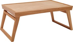 Servírovací drevený podnos do postele, 61x41x24 cm Buk