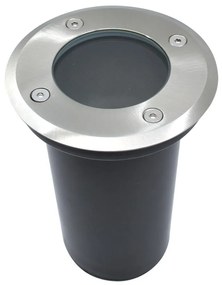 Vonkajšie nájazdové svietidlo 1xGU10/35W/230V IP67 matný chróm