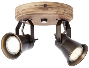 Brilliant - Bodové svietidlo SEED 2xGU10/5W/230V čierna/hnedá