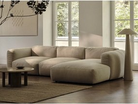 Béžová modulárna rohová pohovka (ľavý roh/do tvaru "U") Martina – Micadoni Home