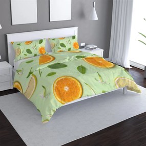 Sablio Obliečky Citrus a kvet - 140x200 / 90x70