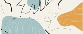 Obraz - Ilustrácia listu (120x50 cm)