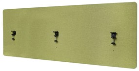 Akustický panel na stôl HWC-G75 - dvojstenná látka/textil - 60x160 cm - zelená