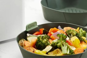 Silikónový košík do teplovzdušnej fritézy 23x23 cm L – Lékué