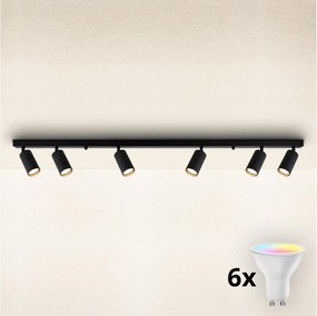 Brilagi - LED RGBW stmievateľné bodové svietidlo SELE MODERN 6xGU10/6,5W/230V Wi-Fi čierna