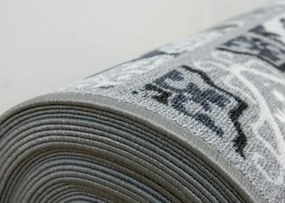 Protišmykový behúň Patchwork - sivý