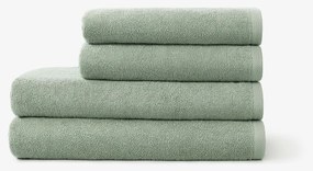 Goldea bavlnený froté uterák / osuška soft bez bordúry – šalviový 70 x 140 cm