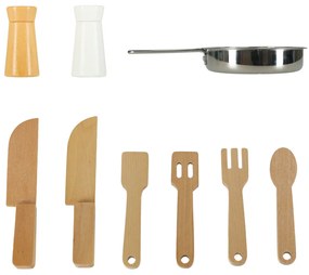 KIK Drevené kuchynské doplnky MDF LULILO retro