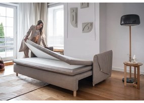 Svetlohnedá rozkladacia pohovka 207 cm Simon – Miuform