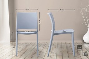 Stolička Meton - Svetlo sivá