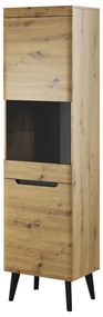 PROXIMA.store - Dubová dvojdverová vitrína - TIANA