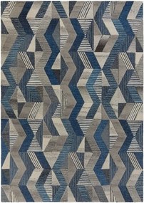 Flair Rugs 160x230 cm Kusový koberec Moda Asher Blue, modrá, chodba / predsieň