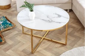 Konferenčný stôl 42160 Elegance Ø80cm Marble Look - Komfort-nábytok