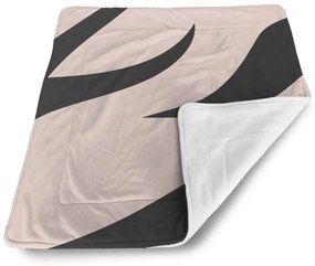 Sablio Deka pre bábätko Ružový vzor zebry - 90x120 cm