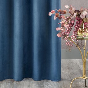 ZATEMŇOVACÍ ZÁVES NA PÁSKE ROSA 140X270 CM TMAVOMODRÁ