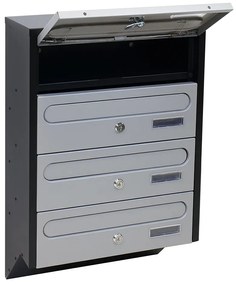 Poštová schránka BK 04, strieborná