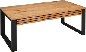 XXXLutz KONFERENČNÝ STOLÍK, prírodná farba, čierna, drevo, kov, 115/60/42 cm MID.YOU - Stolíky do obývačky - 002572001401