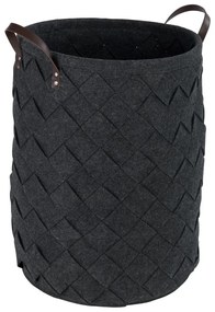 Čierny kôš na bielizeň Wenko Trovo, objem 75 l