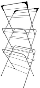 Erga Model 150, 3-poschodový sušiak bielizne 59,5x52,2x130,5 cm, seda-cierna, ERG-SEP-10STWIE000A02