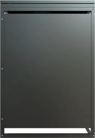 Kovový prístrešok pre 4 popolnice, antracit, 264×116×80 cm