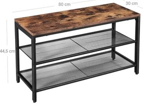 Botník DAVOR hnedá/čierna