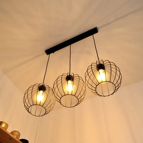 LED Luster na lanku MERCURE 3xE27/15W/230V
