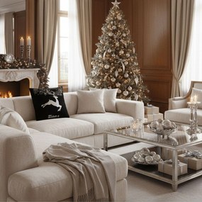 Tutumi Tutumi, obliečka na vankúš 45x45 cm, vzor BC21, čierna, NAZ-88012