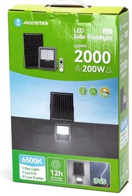 Aigostar - LED Stmievateľný solárny reflektor LED/200W/3,4V IP65 + DO