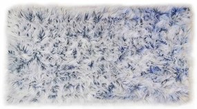 Kusový koberec s vysokým vlasom OMBRE 120 x 160 cm - modrý
