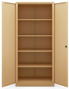 Veľká policová skriňa JAN H, 900 x 1950 x 400 mm, Fresh Style: béžová