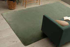 Protišmykový koberec POSH Shaggy zelený plyš