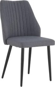 Jedálenská stolička Vicenza, šedá látka%